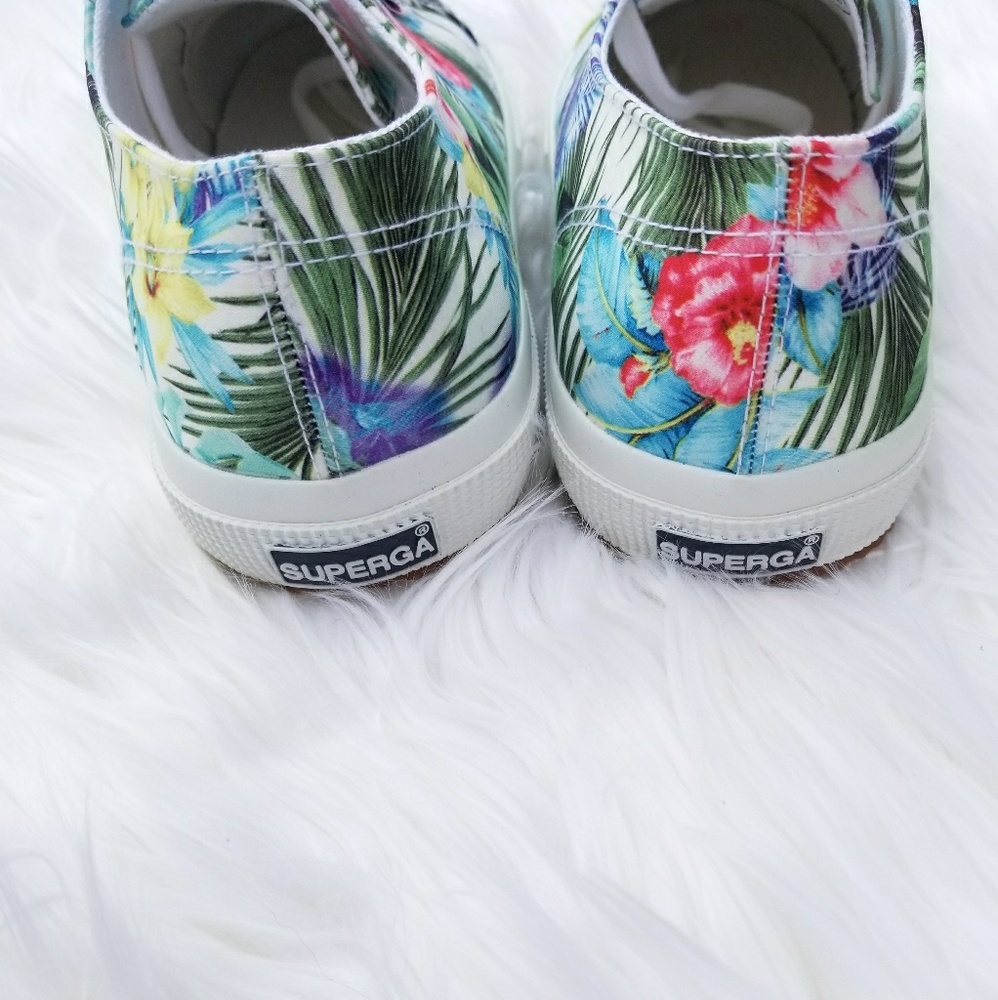 Superga Canvas Floral Sneakers - Picture 4 of 5